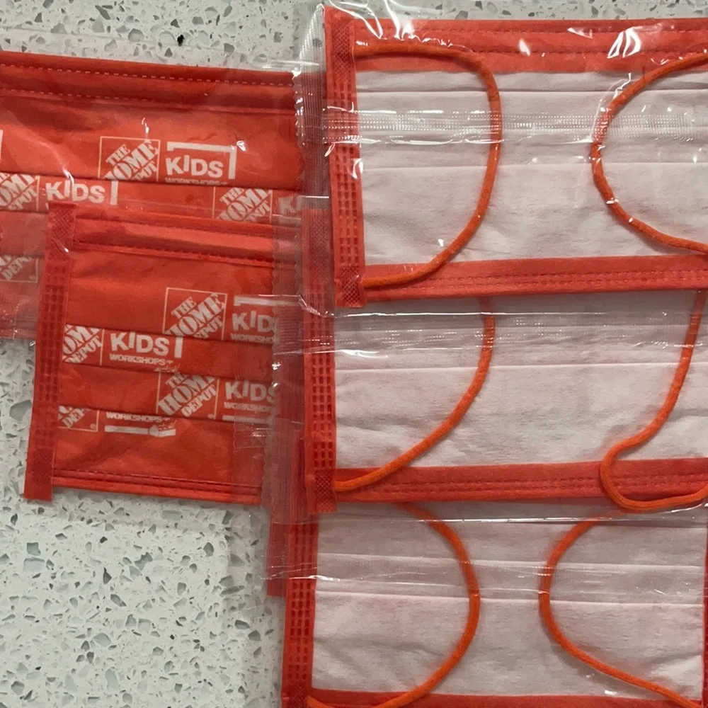 Set of 7 NEWSealed Kids Toddlers Home Depot Face Masks Coverings